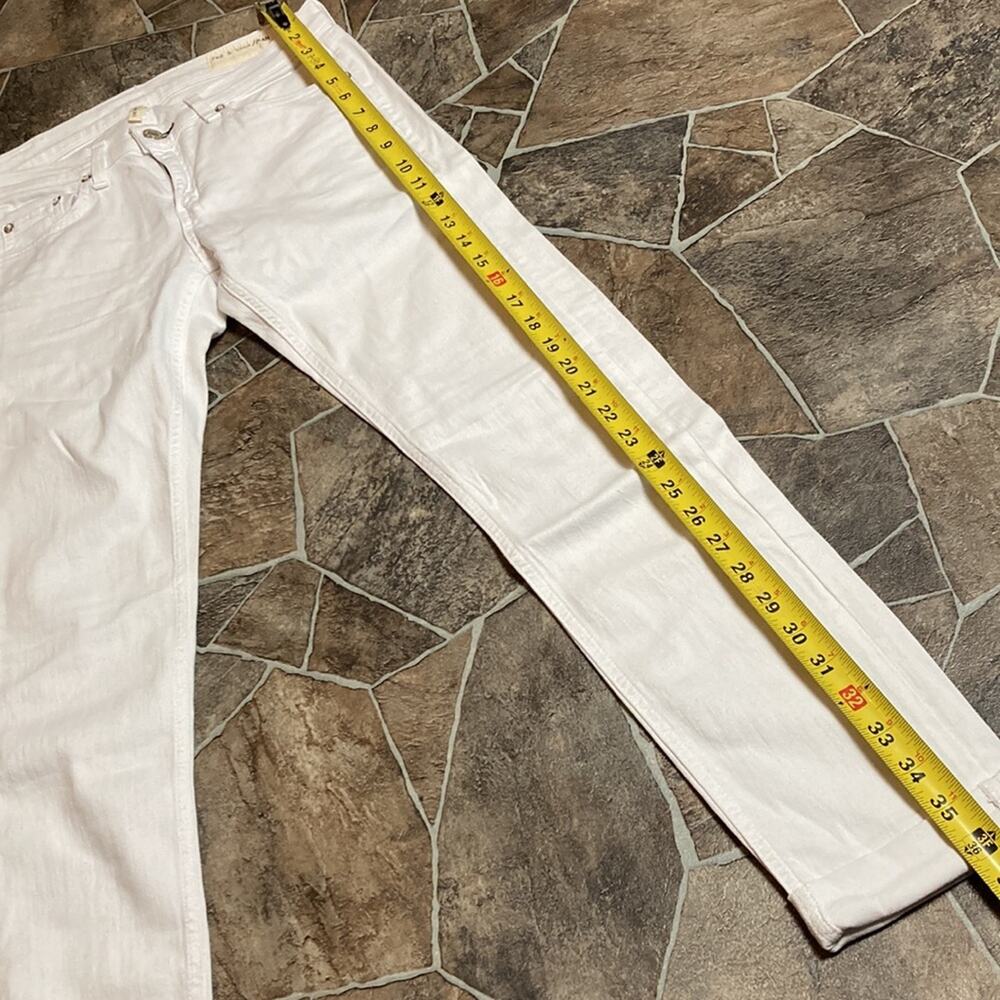 NWT Rag & Bone The Dre Boyfriend Skinny Jean Sz 26 in White - Picture 4 of 13